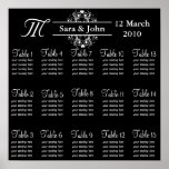 Black Bride and Groom Seating Chart