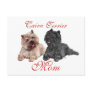 Black & Brown Cairn Terriers Mothers Day Post Card