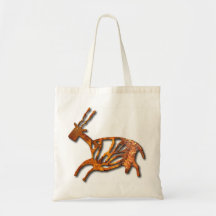 Black Buck - rust Canvas Bag