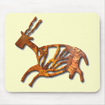 Black Buck - rust Mouse Pad
