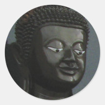 Black Buddha ... Nong Khai, Isaan, Thailand Round Stickers
