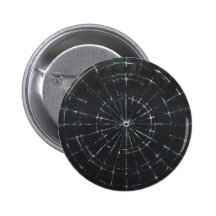 Black Bull's Eye (black minimalism) Buttons