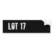 Black Bumper Sticker