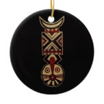 Black Bwa African Masks_Art Decor Ceramic Ornament
