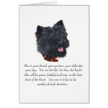 Black Cairn Terrier Keepsake - Female Greeting Cards