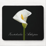 Black Cala Lily mousepads