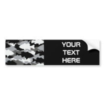 Black Camo Bass Bumper Sticker