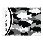 Black Camo Bass Fishing Personalised Announcement