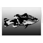 BLACK CAMO BASS - NOTECARDS