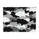 Black Camo Bass Postcard
