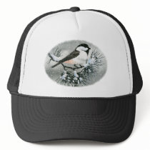 Black Capped Chickadee Bird Mesh Hats