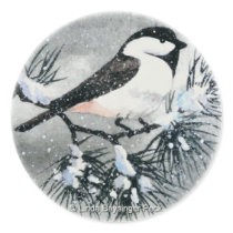 Black Capped Chickadee Bird Sticker