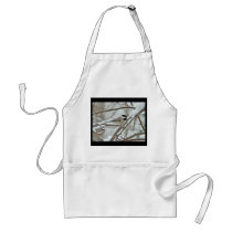 Black-Capped Chickadee in Snow Storm Apron