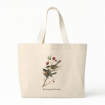 Black-capped Chickadee, John Audubon Tote Bags
