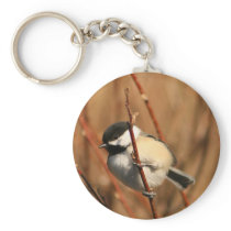 Black Capped Chickadee Key Chain