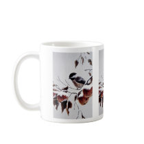 Black-capped chickadee coffee mug