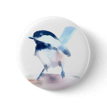 Black-capped Chickadee painting Pins