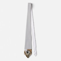 Black capped chickadee custom tie