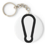 black carabiner icon key chain