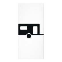 black caravan icon customized rack card
