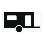 black caravan icon photo cards