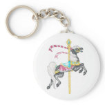 Black Carousel Horse keychains