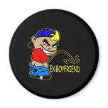 Black Cartoon Boy Piss Ex Boyfriend magnets
