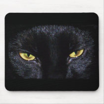 Black Cat And Mousepad