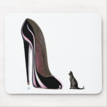 Black Cat and Stiletto! Mouse Mats
