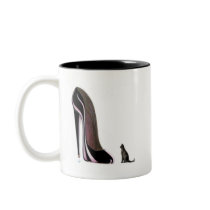 Black Cat and Stiletto! Coffee Mug