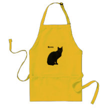 Black cat apron