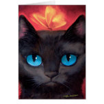 Black Cat Art  & Butterfly - Multi Cards