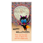 Black Cat...Away! PhotoCard Template Photo Cards