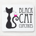 Black Cat Bakery Logo Merchandise Mouse Pads