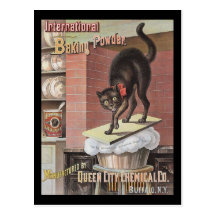 Black Cat Baking Soda Buffalo New York Postcard