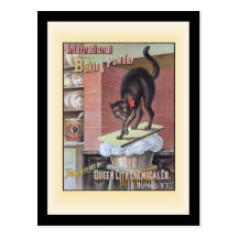 Black Cat Baking Soda Buffalo New York Postcards
