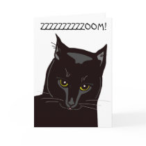 Black Cat Birthday Card