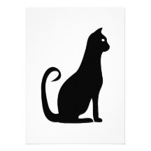 Black Cat Birthday Personalised Invites