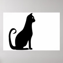 Black Cat Birthday Poster
