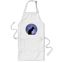 Black Cat Blue Moon Apron
