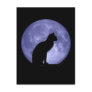 Black Cat Blue Moon Postcard