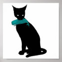 Black Cat, Blue Whale posters