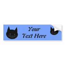 Black Cat Bumper Stickers
