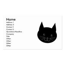 Black Cat Business Card Templates