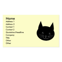 Black Cat Business Card Templates
