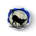 Black Cat Button