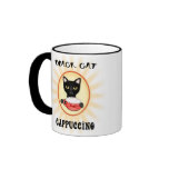Black Cat Cappuccino Coffee Cup Coffee Mugs