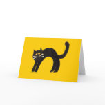 Black Cat Greeting Card