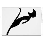 black cat greeting cards