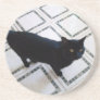 Black Cat Drink Coaster